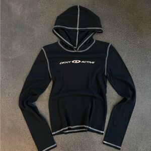 Vintage DKNY active Women's Black Long Sleeve Top